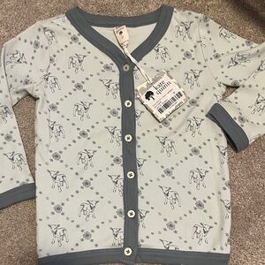 Kate Quinn Blue Button Down Kids Shirt